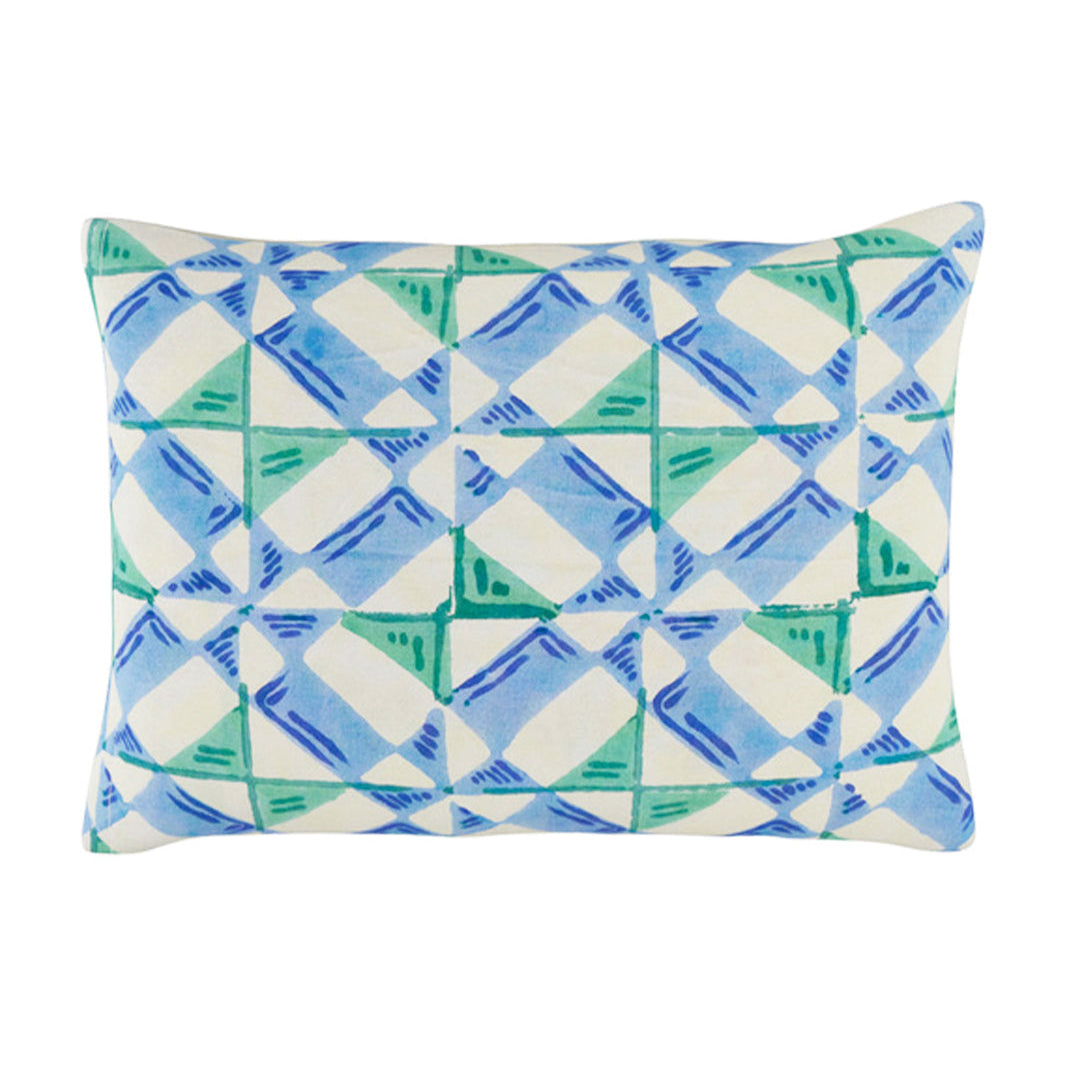 Positano Red Tiles Cushion | Lisa Corti
