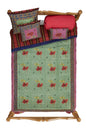 Ibisco Green-Pink Quilt – 220X270 | Lisa Corti
