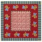Indian Tiger Red Tablecloth 180X180 | Lisa Corti