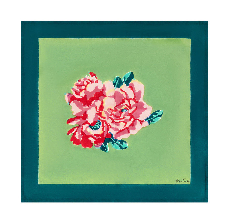 Nina Rose Mint Napkins | Lisa Corti