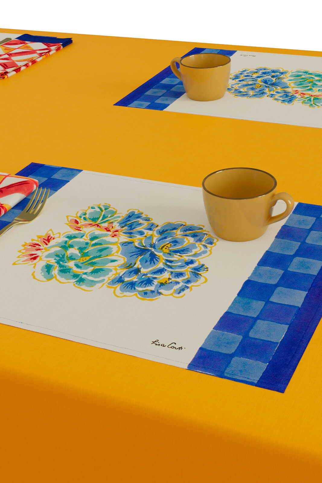 Positano Red Tiles Placemat | Lisa Corti