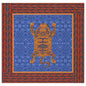Tibetan Tiger Celeste Blue - Tablecloth 110X110 | Lisa Corti
