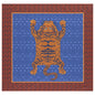 Tibetan Tiger Celeste Blue Tablecloth - 180X180 | Lisa Corti