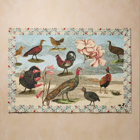Bird Collage Quilt | John Derian - Bon Ton goods