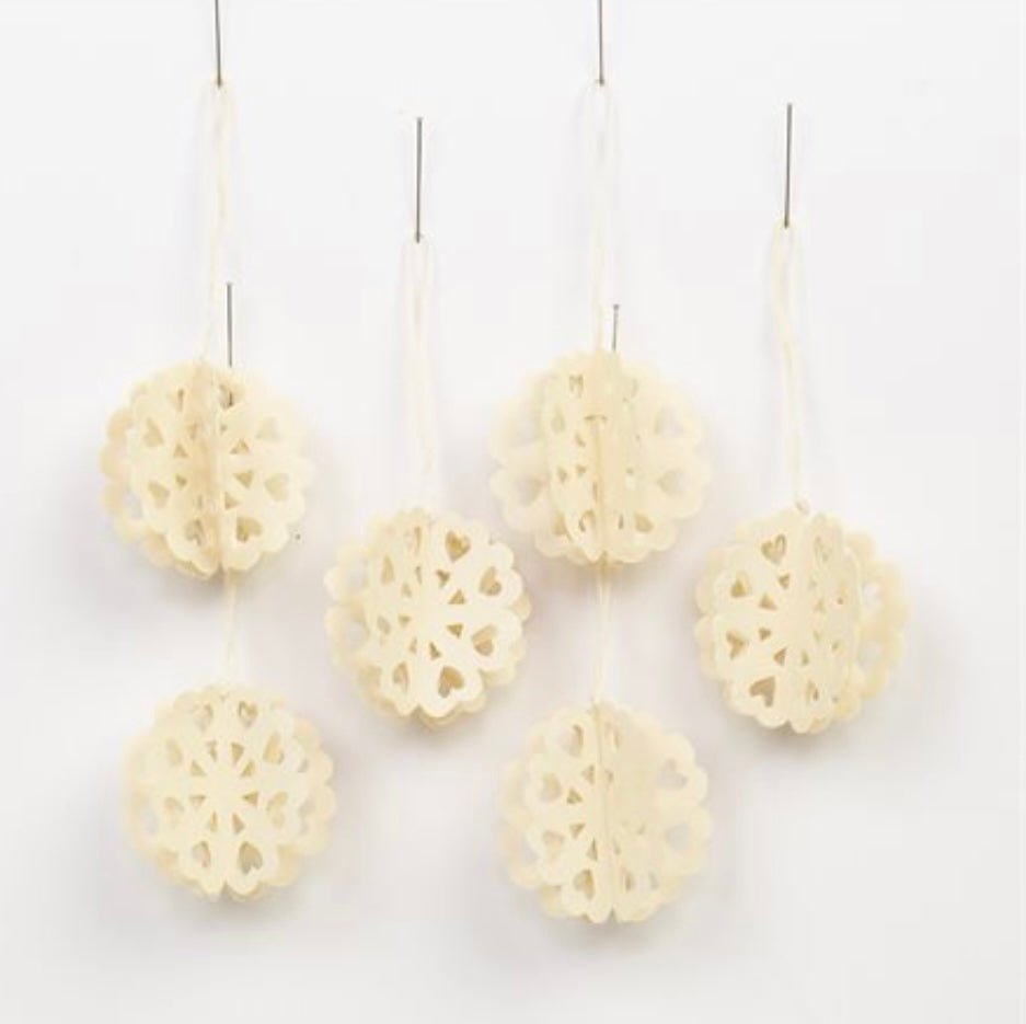 Biscuit Christmas Ornaments, Set of 6 by A World of Craft, Swedish-designed handmade Christmas decoration