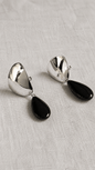 Black Agate and Stone Earrings | Mikkel Brøgger - Bon Ton goods