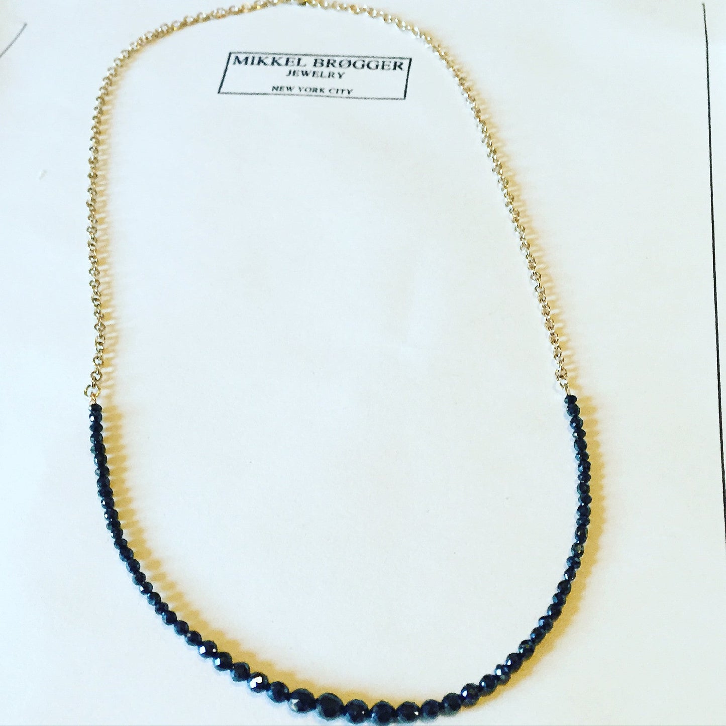 Black Diamond Necklace | Mikkel Brøgger - Bon Ton goods