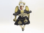 Black Dress Angel Ornament | Vintage by Crystal Spun Cotton Ornament - Bon Ton goods