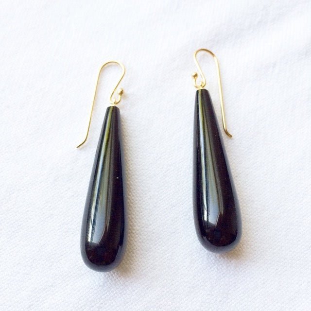 Black Onyx Earrings | Mikkel Brøgger - Bon Ton goods