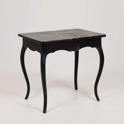 Black Rococo Style Side Table - Bon Ton goods