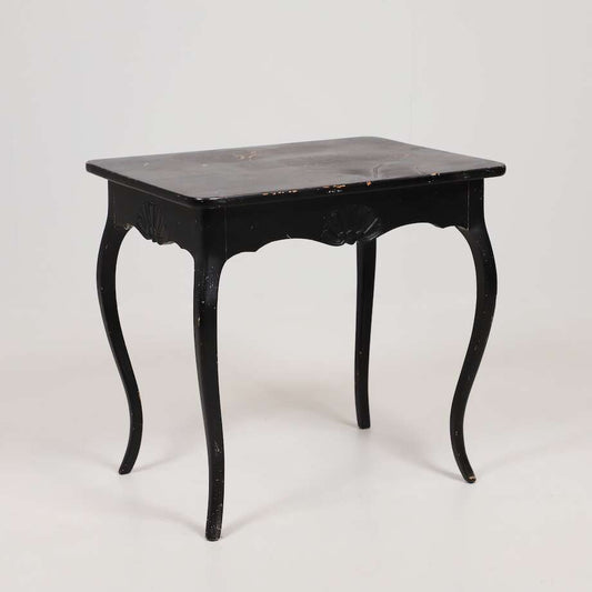 Black Rococo Style Side Table - Bon Ton goods