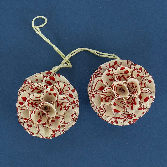 Bloom Pendant, White and Red - Bon Ton goods