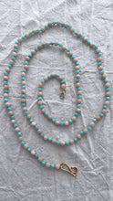 Load image into Gallery viewer, Blue Amazonite and Pink Opal Necklace - Bon Ton goods
