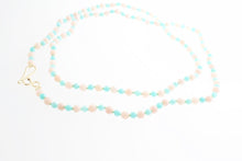 Load image into Gallery viewer, Blue Amazonite and Pink Opal Necklace - Bon Ton goods
