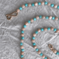 Blue Amazonite and Pink Opal Necklace | Mikkel Brøgger - Bon Ton goods