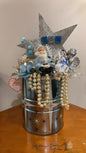 Blue and Silver Santa Tableau - Bon Ton goods