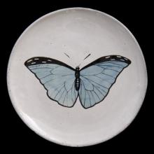 Load image into Gallery viewer, Blue Butterfly Dinner Plate - Bon Ton goods
