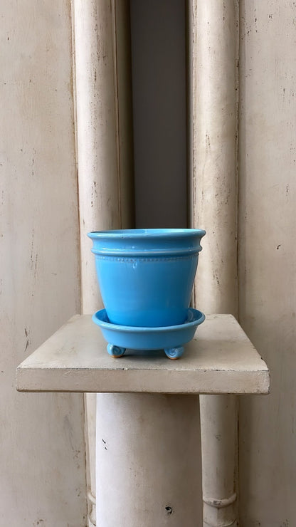 Blue Faaborg Pot | Handmade Erik Bendtsen Ceramics - Bon Ton goods