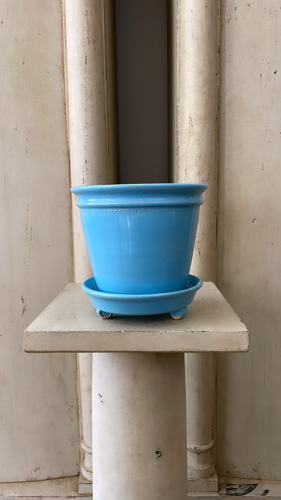 Blue Faaborg Pot | Handmade Erik Bendtsen Ceramics - Bon Ton goods