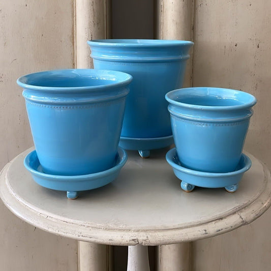 Blue Faaborg Pot | Handmade Erik Bendtsen Ceramics - Bon Ton goods