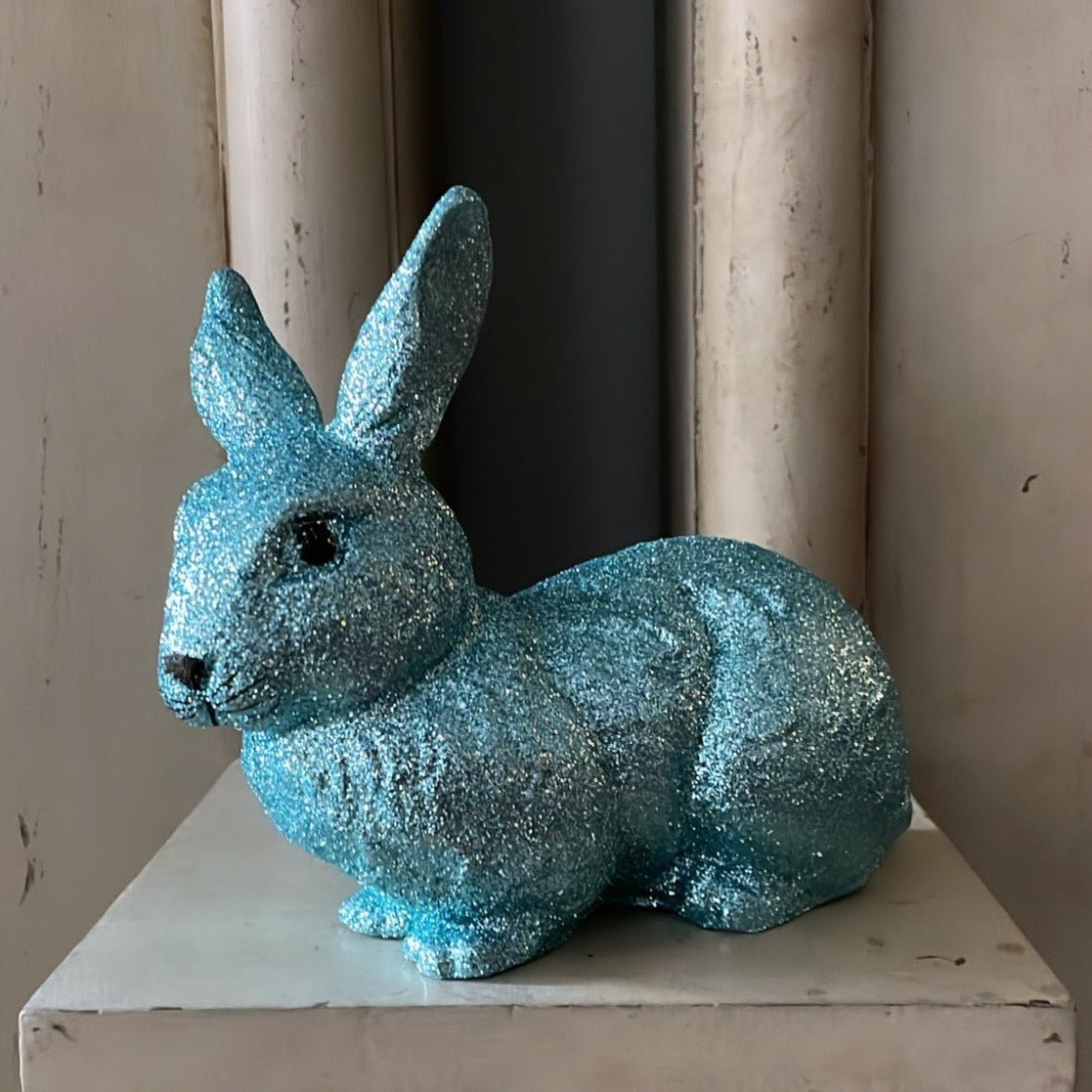 Blue Glitter Medium Bunny | Ino Schaller - Bon Ton goods
