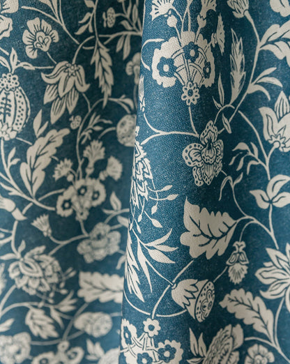 Blue Indienne Cushion - Antoinette Poisson Linen Cushion | Antoinette Poisson Linen Cushion – Domino Paper Design - Bon Ton goods