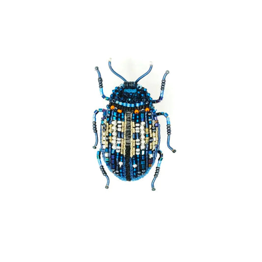 Blue Mint Beetle Brooch Pin | Trovelore - Bon Ton goods