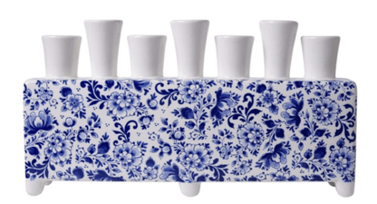 Blue Rectangle Tulip Vase | Heinen Delfts Blauw - Bon Ton goods