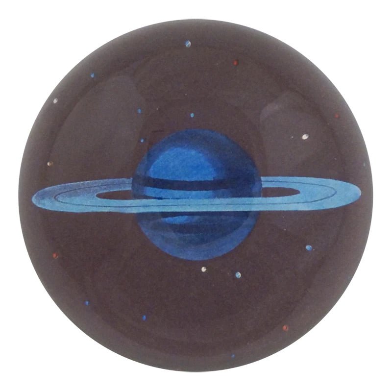 Blue Saturn - Dome Paperweight | John Derian - Bon Ton goods