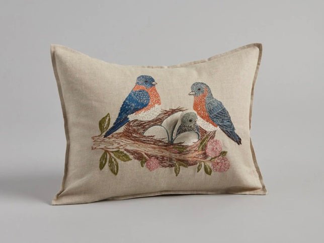 Bluebird Nest Pocket Pillow - Bon Ton goods
