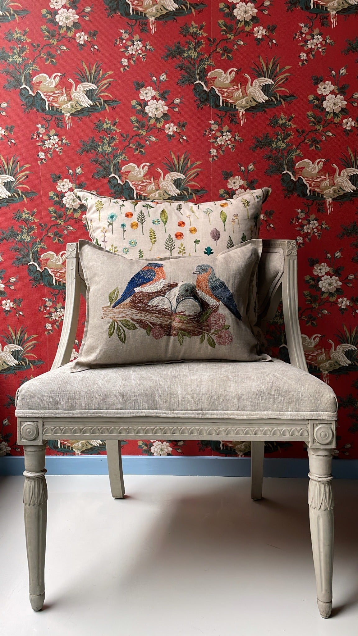 Bluebird Nest Pocket Pillow | Coral & Tusk - Bon Ton goods