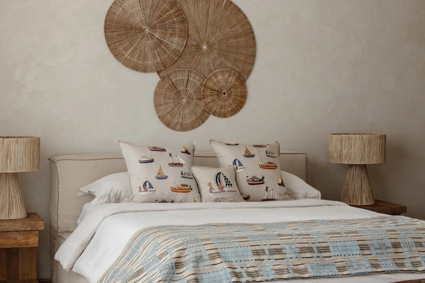Boats Pattern Pillow | Coral & Tusk - Bon Ton goods