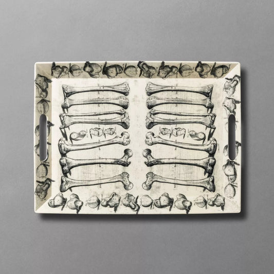 Bone To Pick Rectangle Serving Tray Cream | John Derian - Bon Ton goods