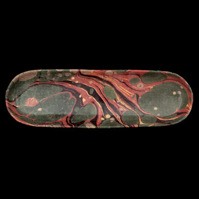 Marbre Platter for Blotters, Green, Red and Yellow by Astier de Villatte