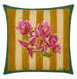 Bougainvillea Stripes Off White Mustard Pillow Cushion Cover 45x45 | Lisa Corti - Bon Ton goods
