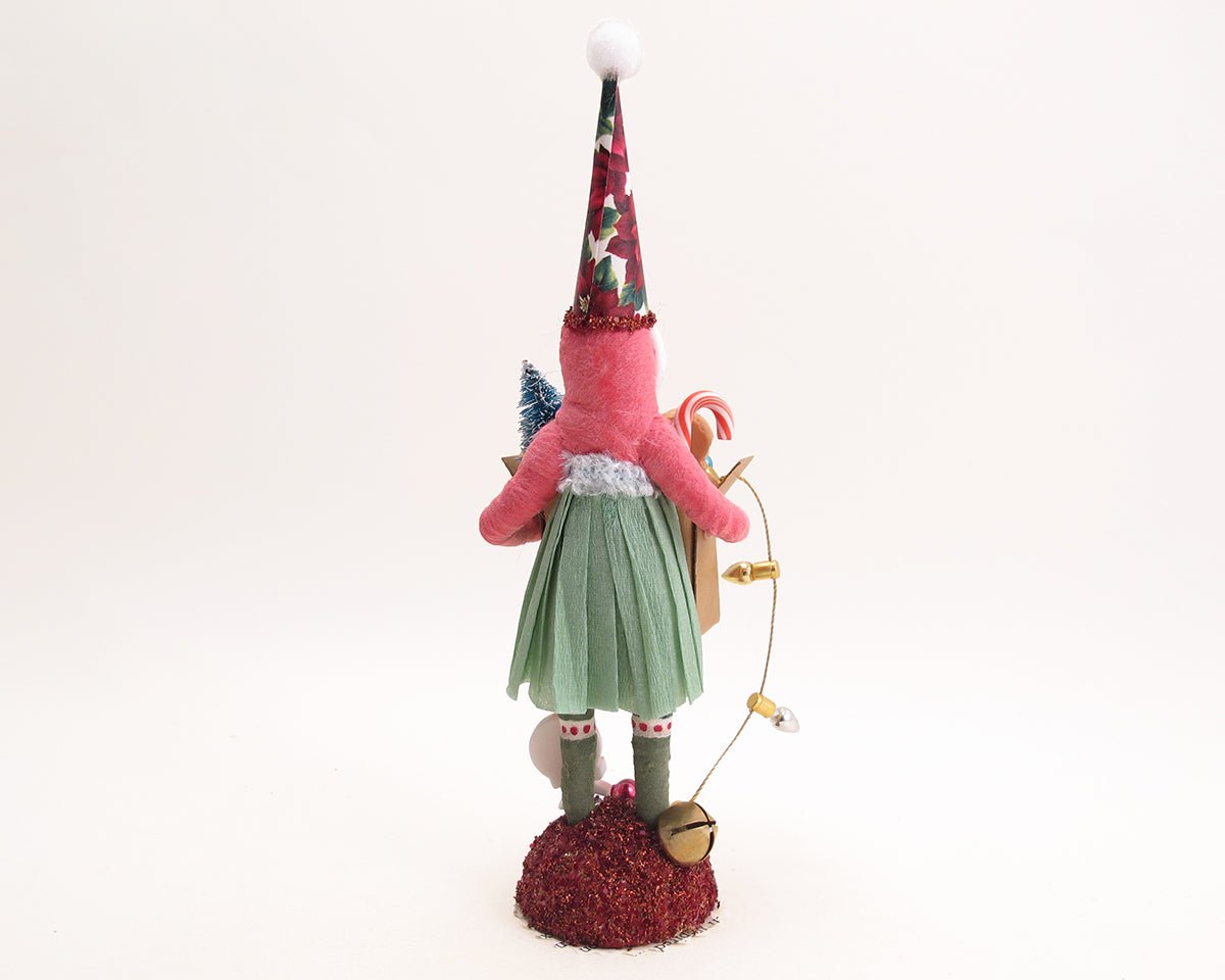 Box Of Xmas Goodies Figure | Vintage by Crystal Spun Cotton Figure - Bon Ton goods