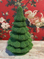 Bright Green Christmas Tree - Beaded Papier Mâché | Ino Schaller - Bon Ton goods