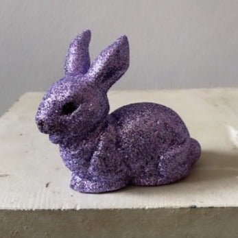 Brilliant Lilac Glitter - Extra Small Bunny Lying, Ino Schaller - Bon Ton goods
