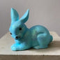 Brilliant Sky Blue Glitter Small Bunny Lying | Ino Schaller - Bon Ton goods