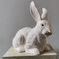 Brilliant White Glitter Bunny Large Lying - Ino Schaller - Bon Ton goods