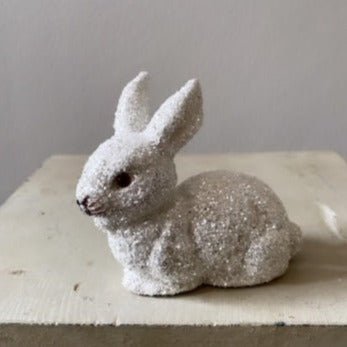 Brilliant White Glitter - Extra Small Bunny Lying, | Ino Schaller - Bon Ton goods