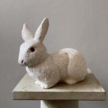 Brilliant White Glitter Medium Bunny | Ino Schaller - Bon Ton goods