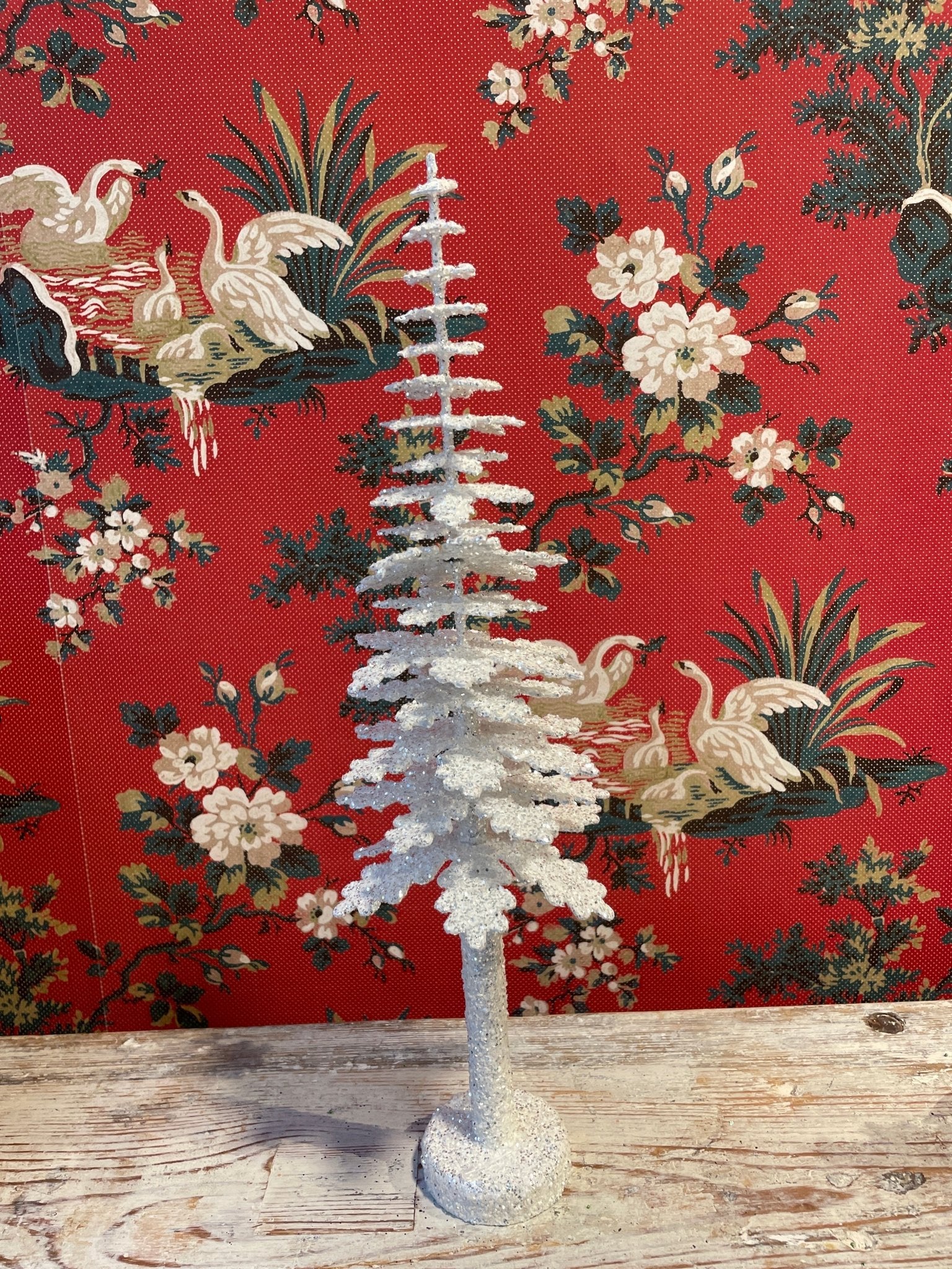 Brilliant White Glitter Spruce - Cardboard Christmas Tree | Ino Schaller - Bon Ton goods