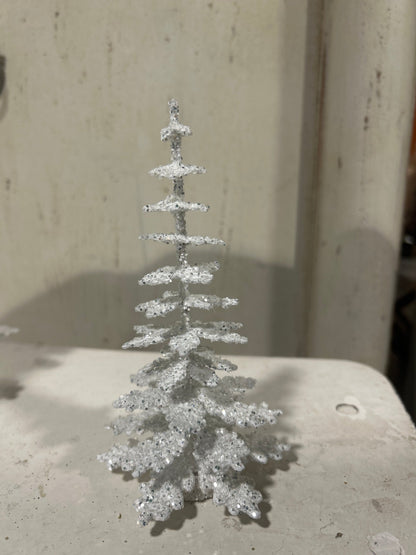Brilliant White Glitter Spruce - Cardboard Christmas Tree | Ino Schaller - Bon Ton goods