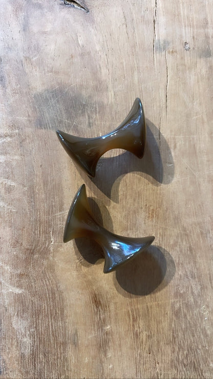 Brown Agate "Bone" Cufflinks | Ted Muehling - Bon Ton goods