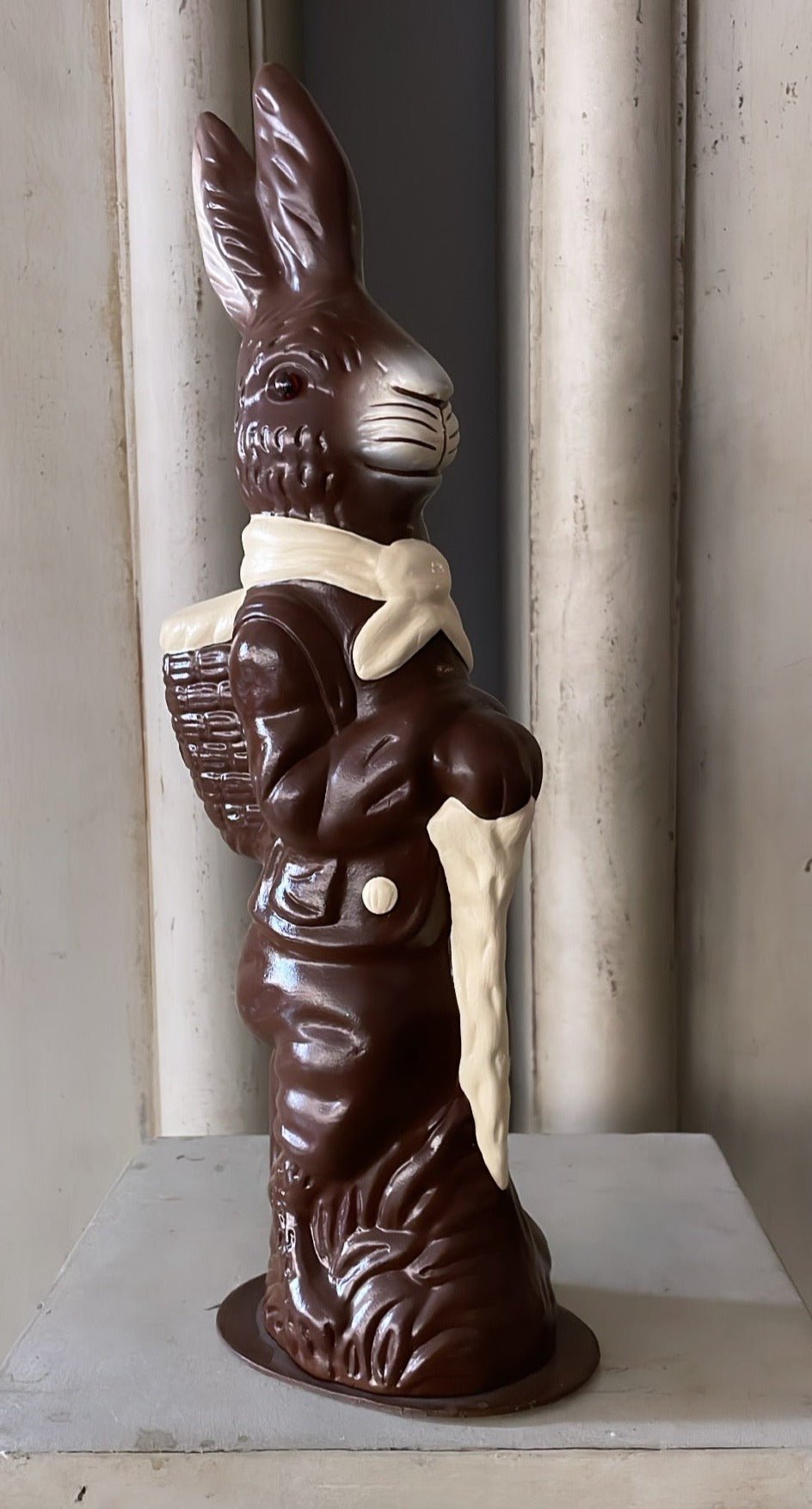 Brown Chocolate Standing Bunny | Ino Schaller - Bon Ton goods