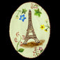 Brown Eiffel Tower Painted Platter | Astier de Villatte - Bon Ton goods