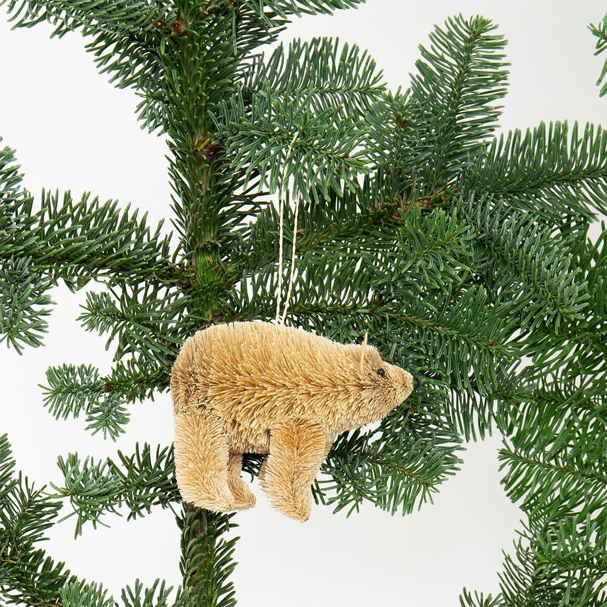 Brush Bear Christmas Ornament by A World of Craft, alternate view