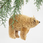 Brush Bear Christmas Ornament by A World of Craft, Swedish-designed handmade Christmas decoration