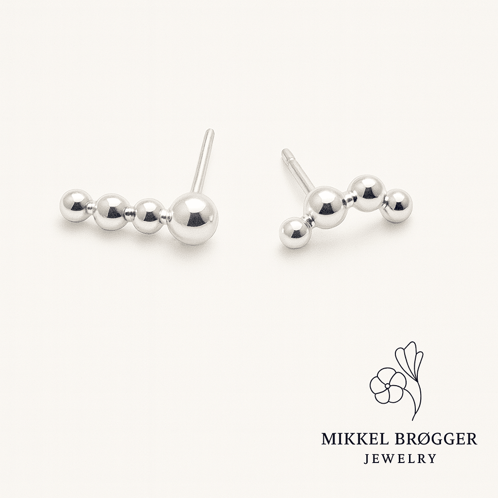 Bubble Earrings Silver | Mikkel Brøgger - Bon Ton goods